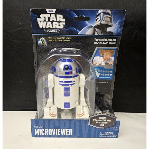 Star Wars Science R2-D2 Microviewer Science Magnifier + 12 Specimen Slides NEW - Picture 2 of 14